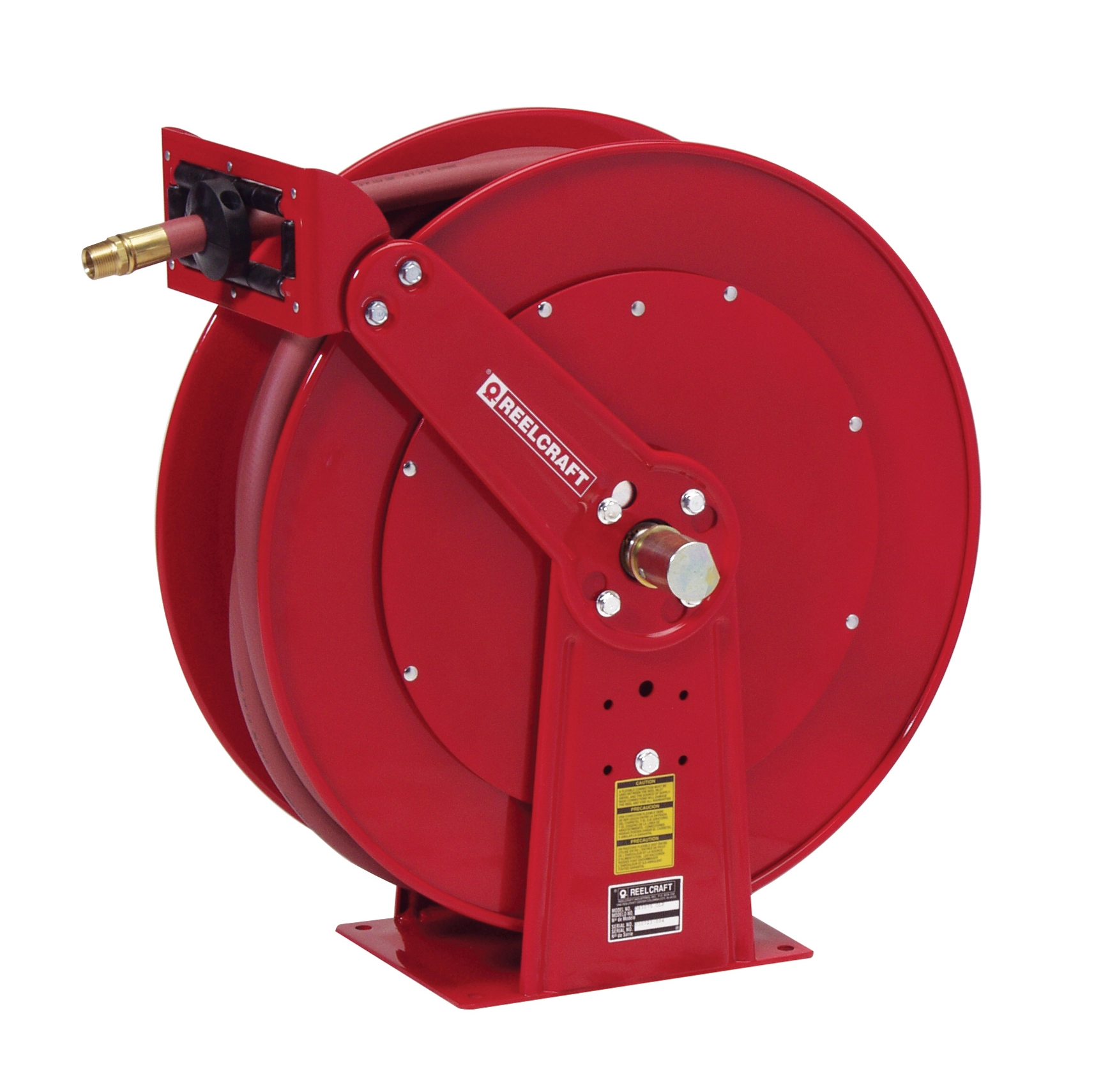 Premium Duty Dual Pedestal Spring Rewind Air and Water Hose Reel