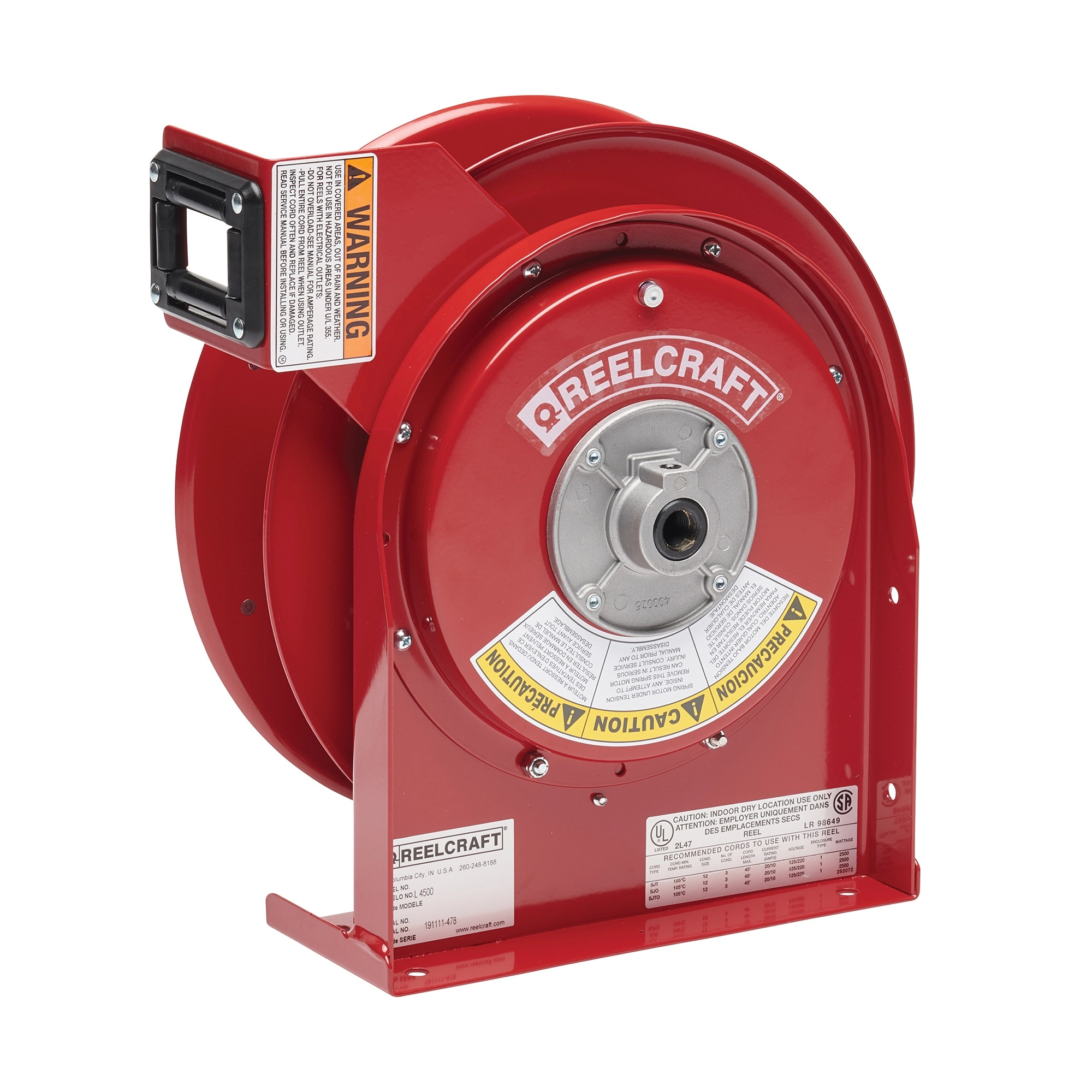Spring Rewind Cord Reel