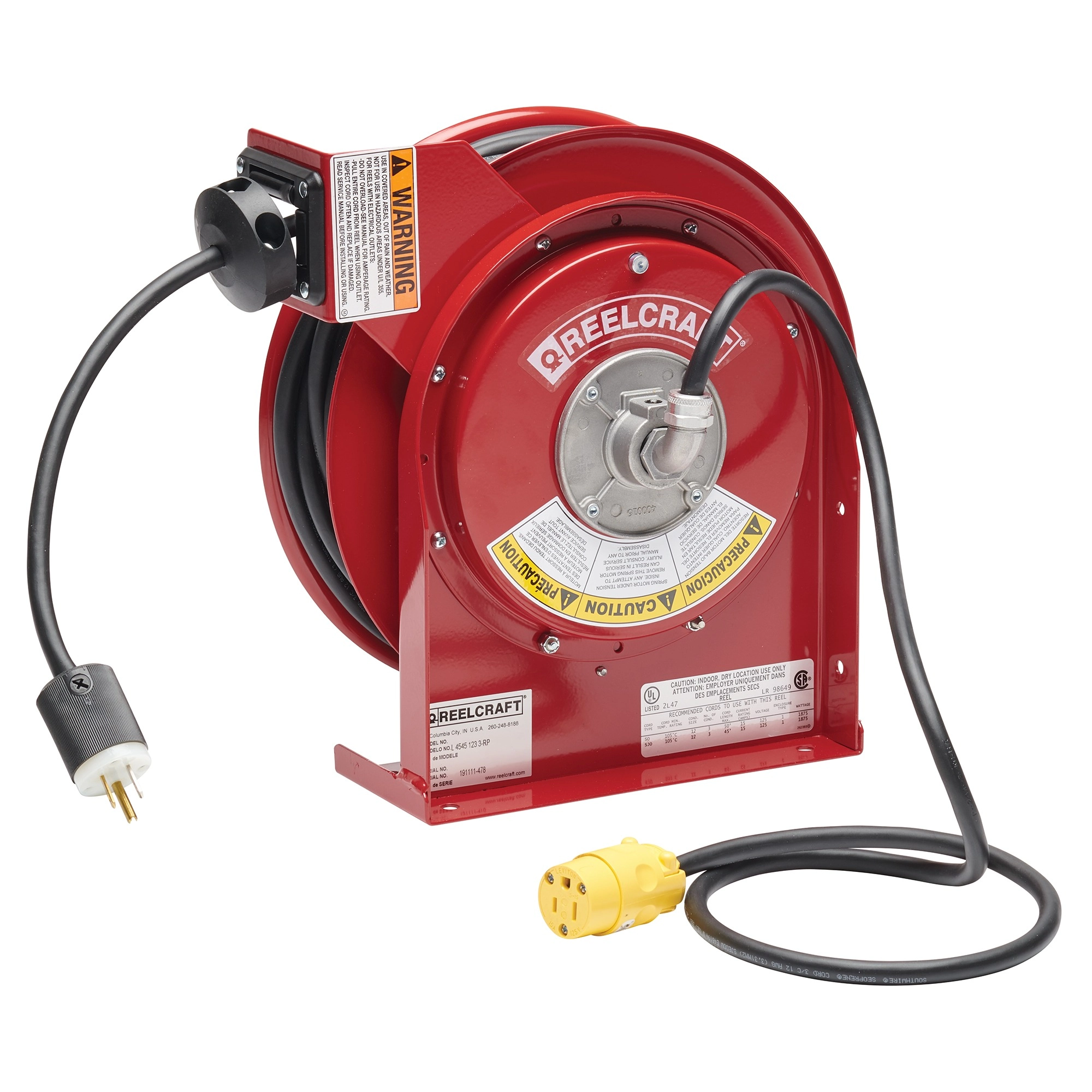 Spring Rewind Cord Reel