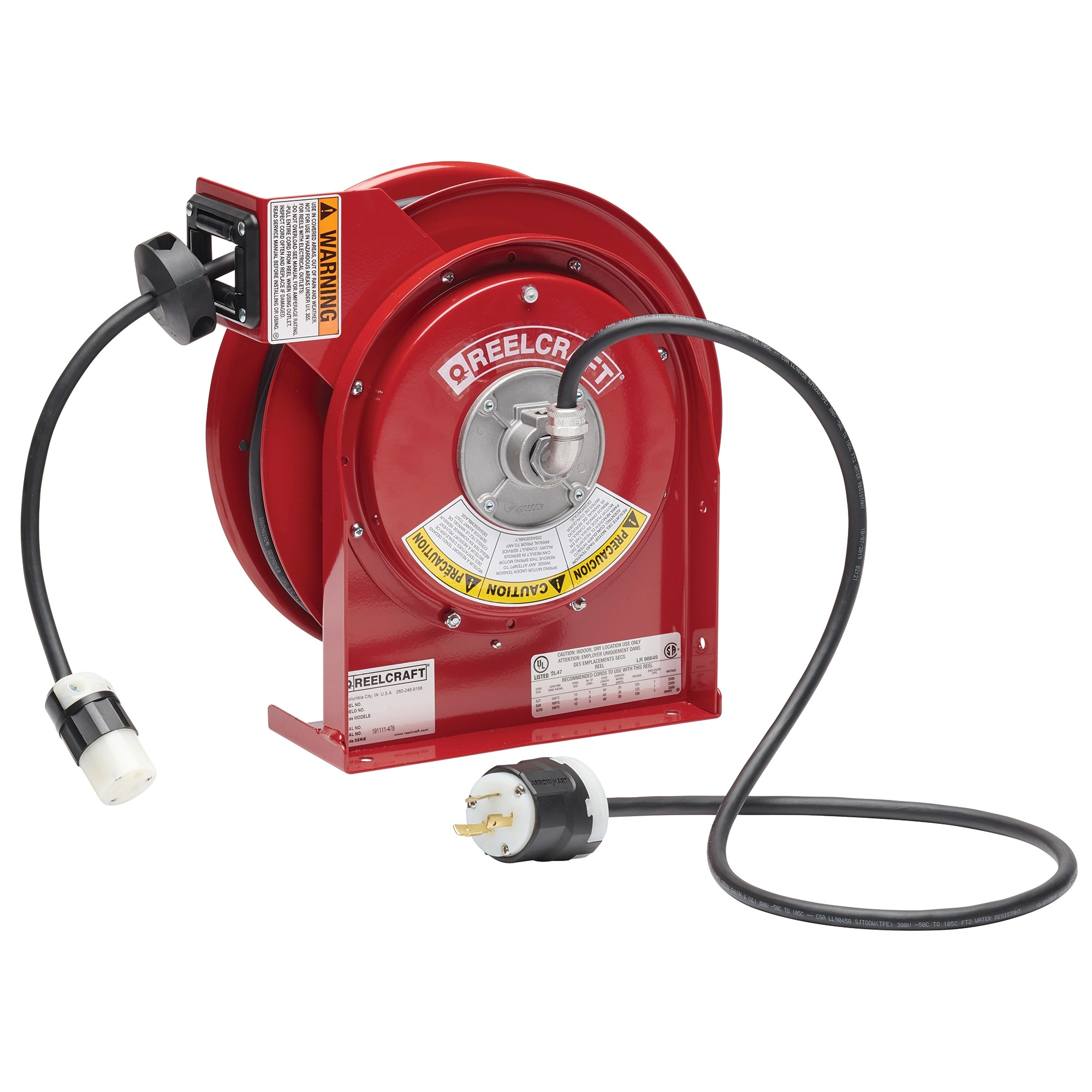 Spring Rewind Cord Reel