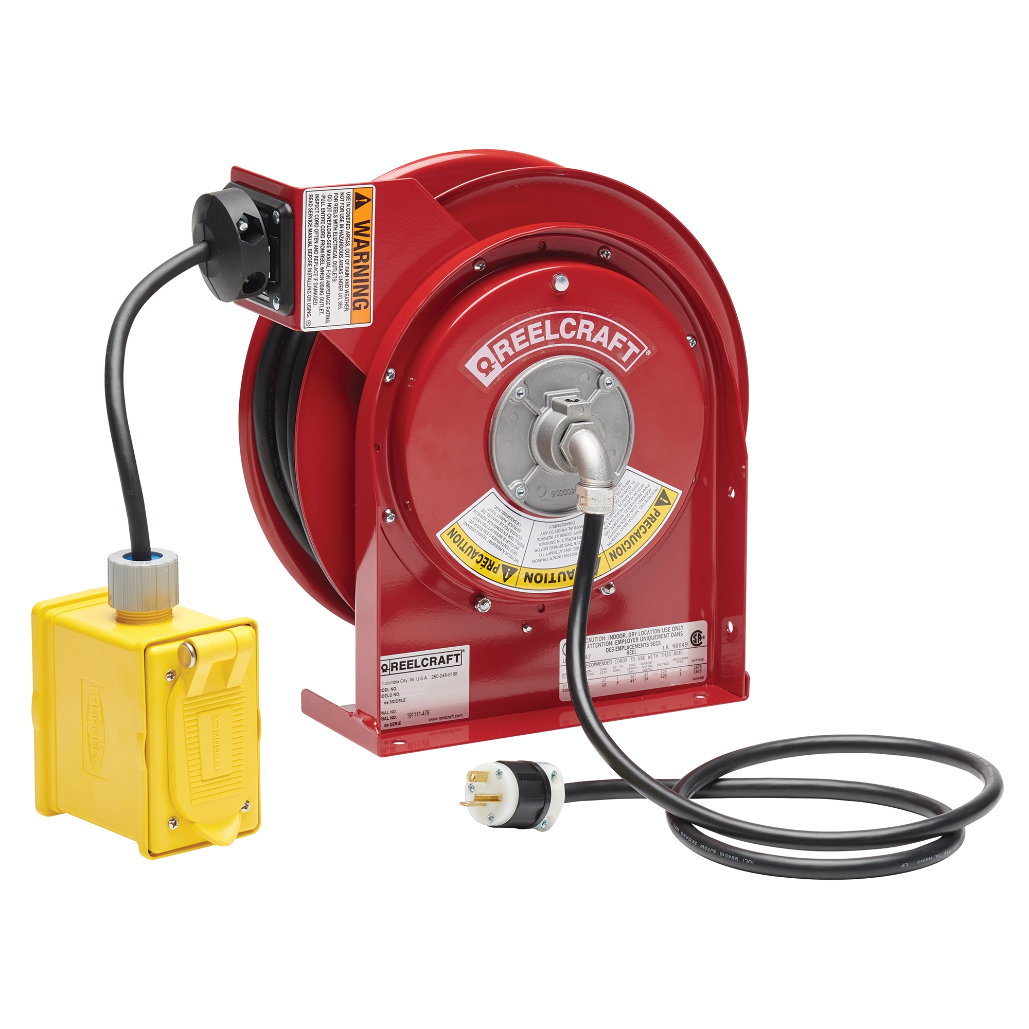 Spring Rewind Cord Reel