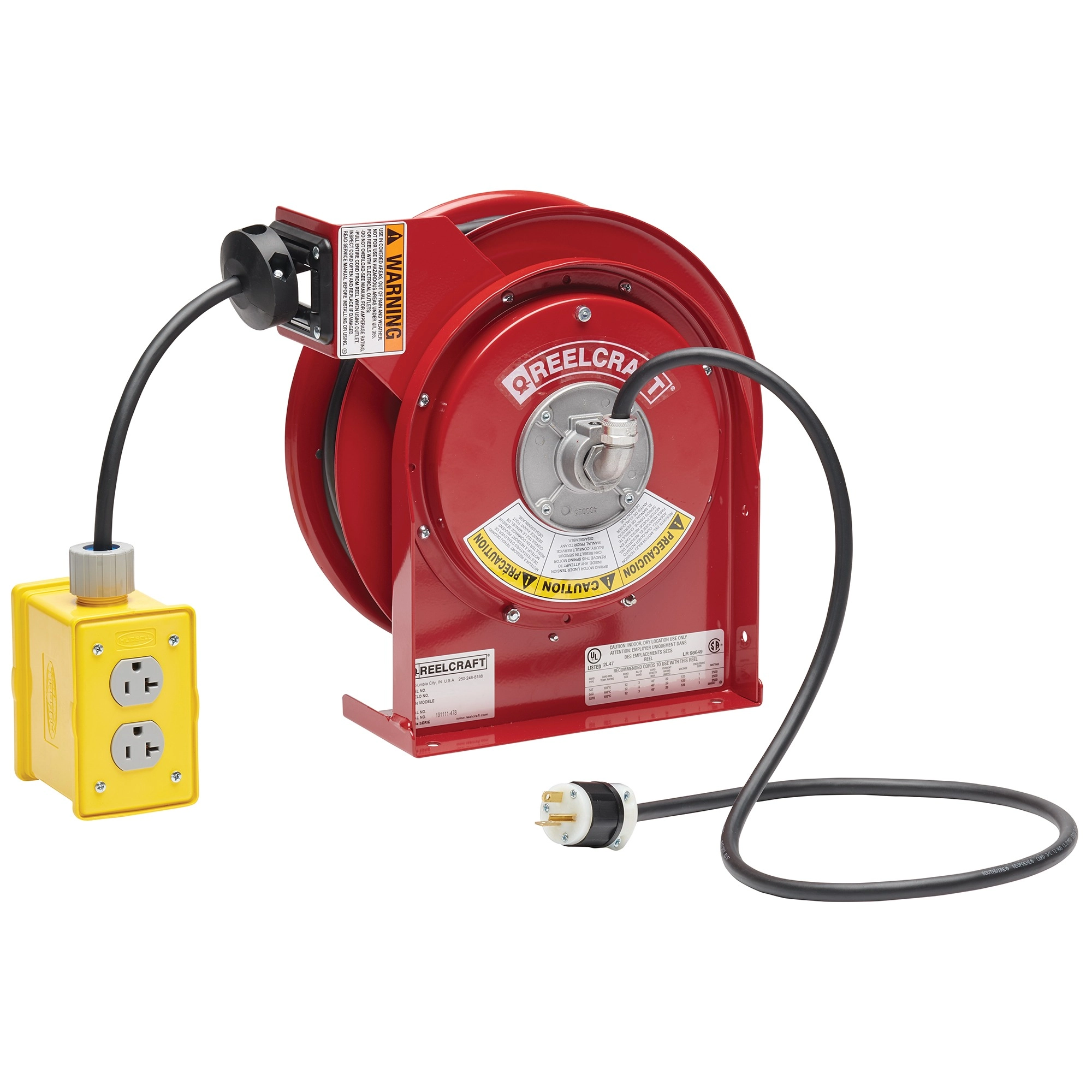 Spring Rewind Cord Reel