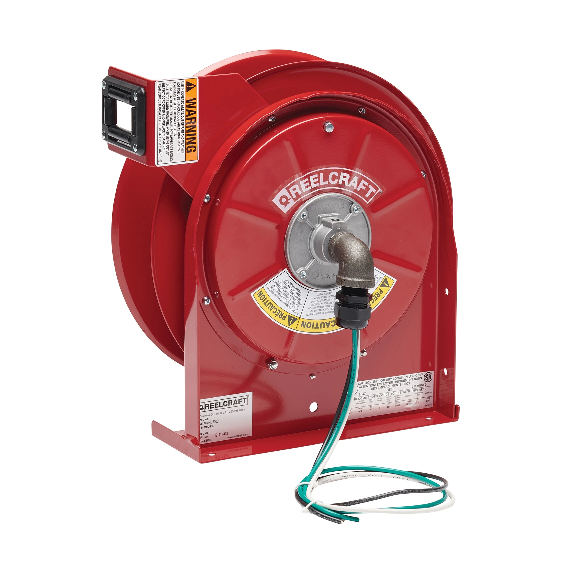 Spring Rewind Cord Reel