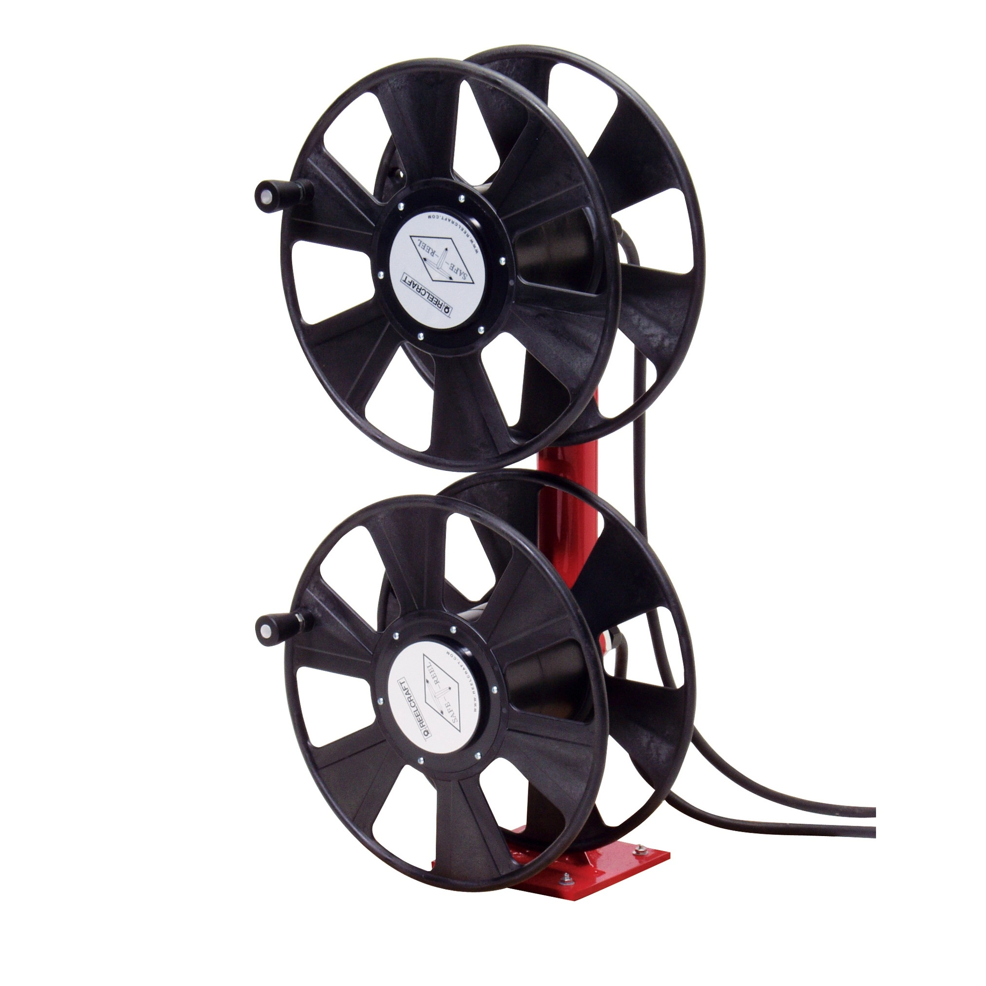 Hand Crank Dual Stacked Cable Welding Reel Image