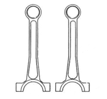 Rod, Connecting w/needle bearing