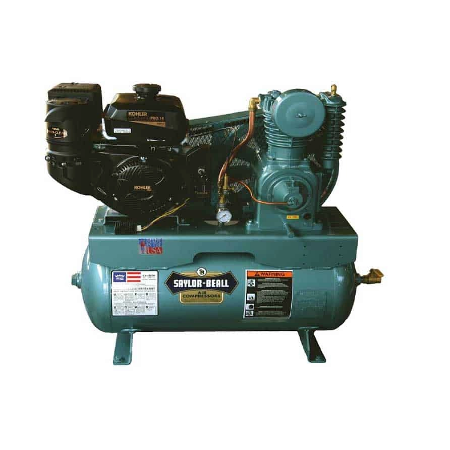 Two-Stage Duplex Gas Engine Driven Air Compressor