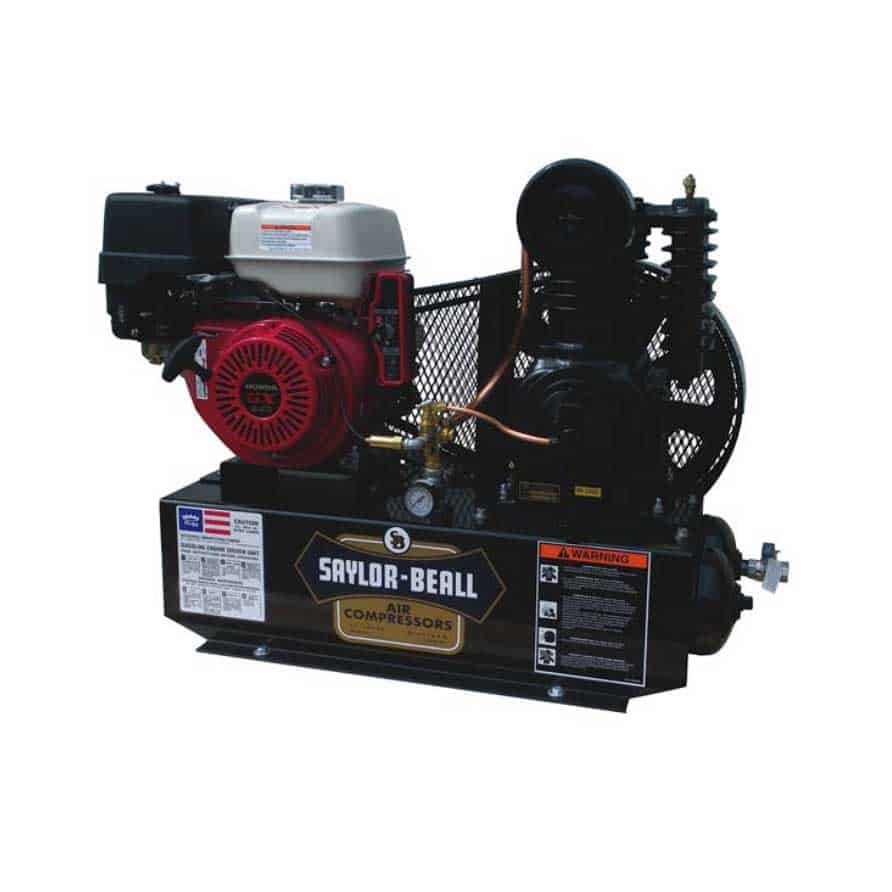 Two-Stage Duplex Gas Engine Driven Base Mount Air Compressor