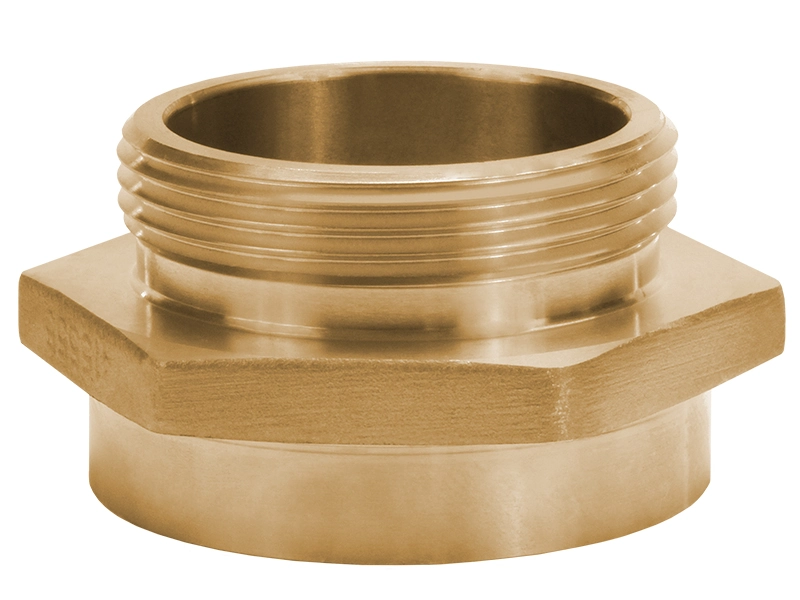 Brass Female x Male Hex Nipple Adapter Fitting Image