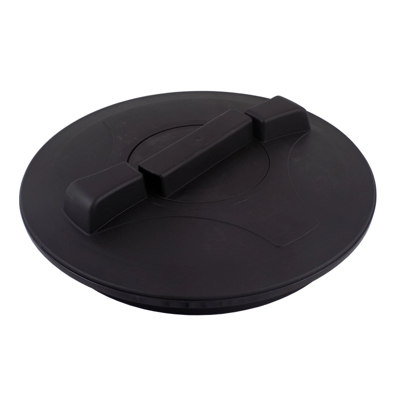 14 in. Black Vented Threaded Tank Lid Image