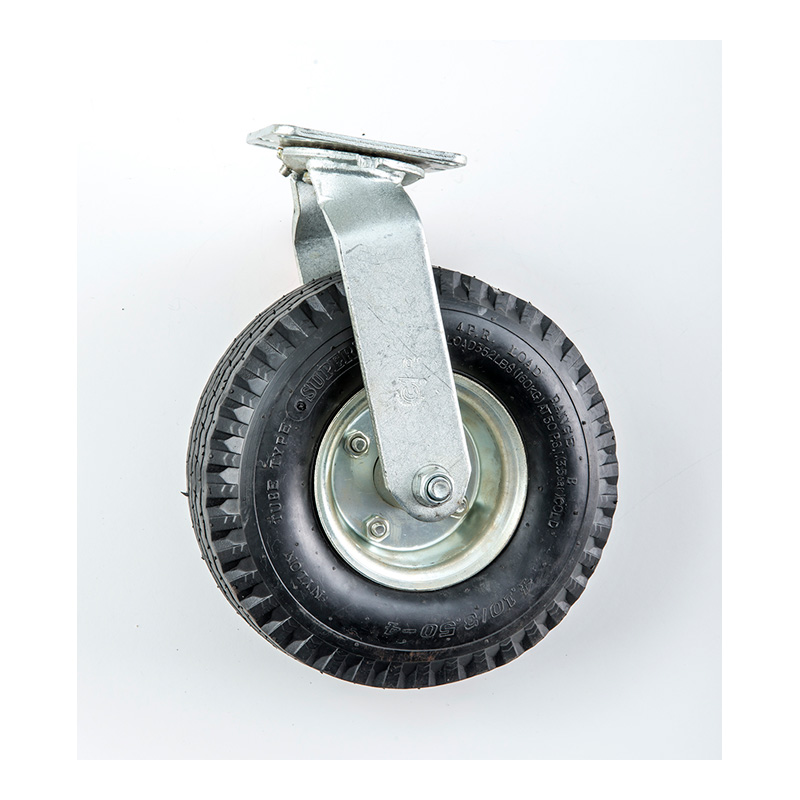 10 in. Pneumatic Wheel, Swivel with Brake Image