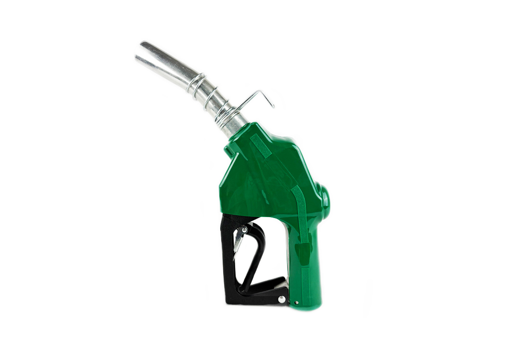 1 in. Automatic Shut-Off Diesel Nozzle with Hook, Green Image