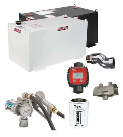 100 Gallon Steel Transfer Tank Combo Image