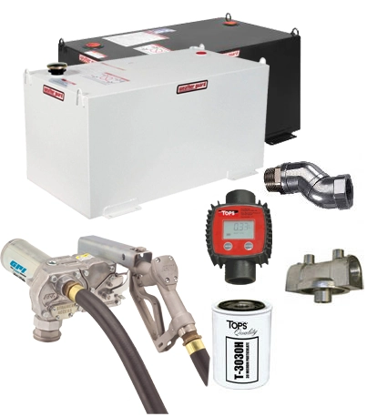 100 Gallon Steel Transfer Tank Combo Image