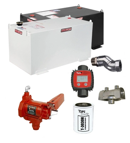 100 Gallon Steel Transfer Tank Combo Image
