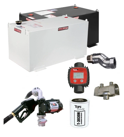 100 Gallon Steel Transfer Tank Combo Image