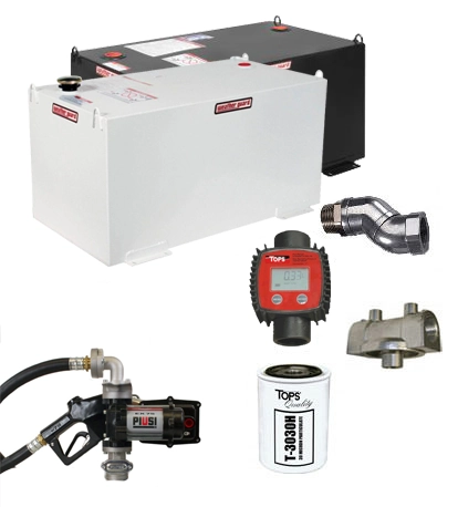 100 Gallon Steel Transfer Tank Combo Image