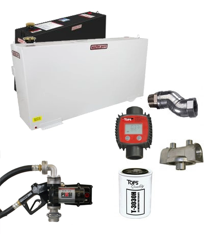 50 Gallon Steel Transfer Tank Combo Image