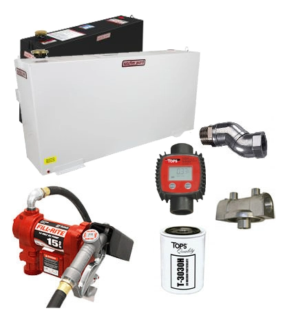 50 Gallon Steel Transfer Tank Combo Image