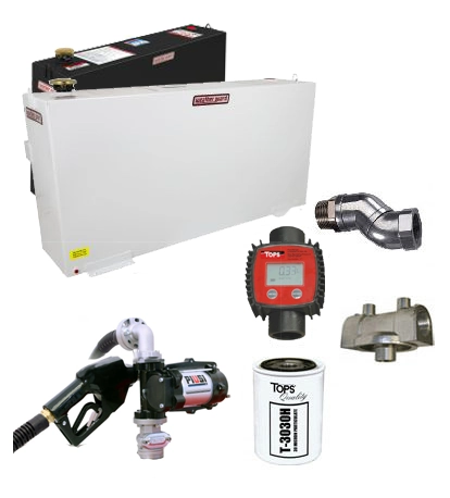 50 Gallon Steel Transfer Tank Combo Image