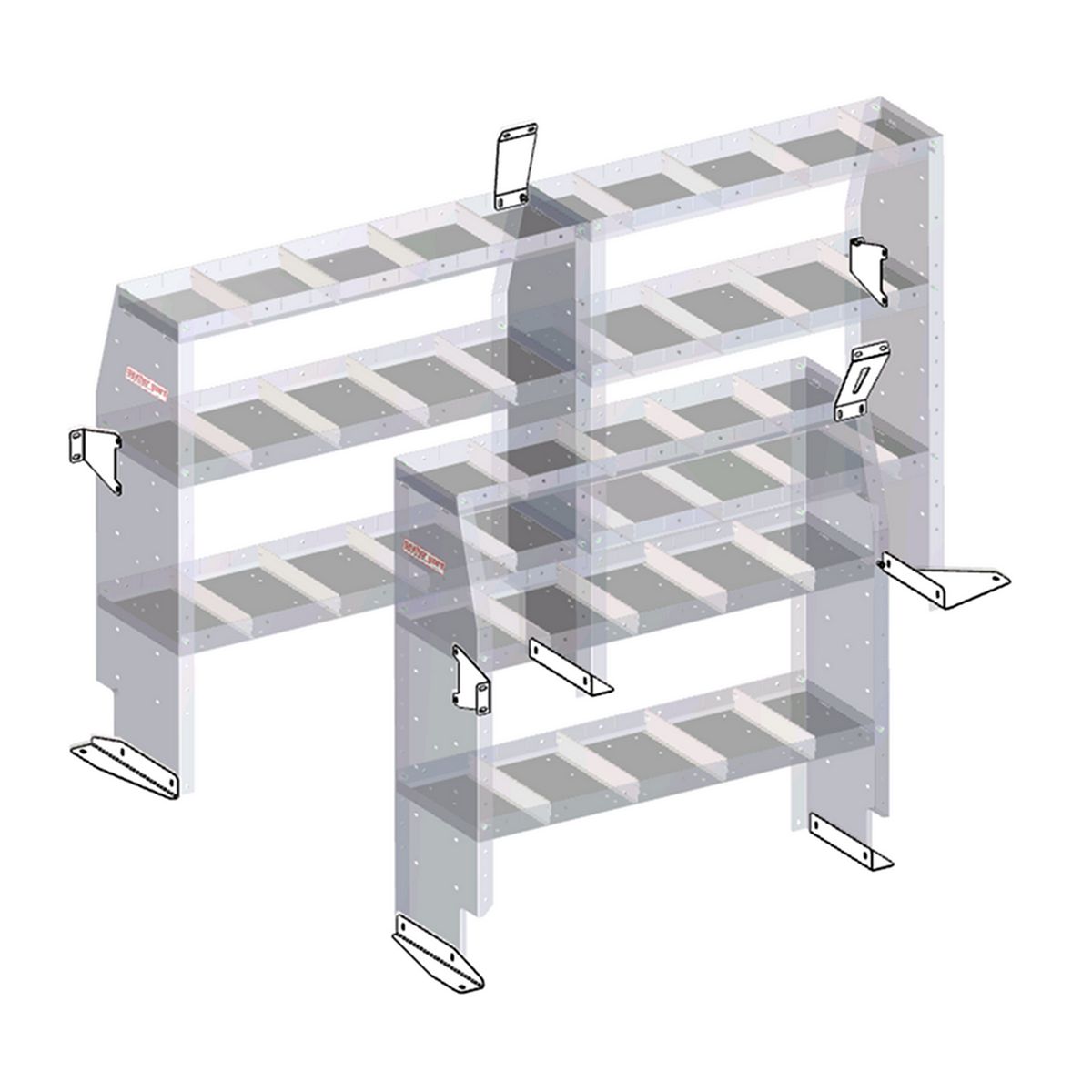Shelf Unit Mounting Bracket - Mercedes Metris Image