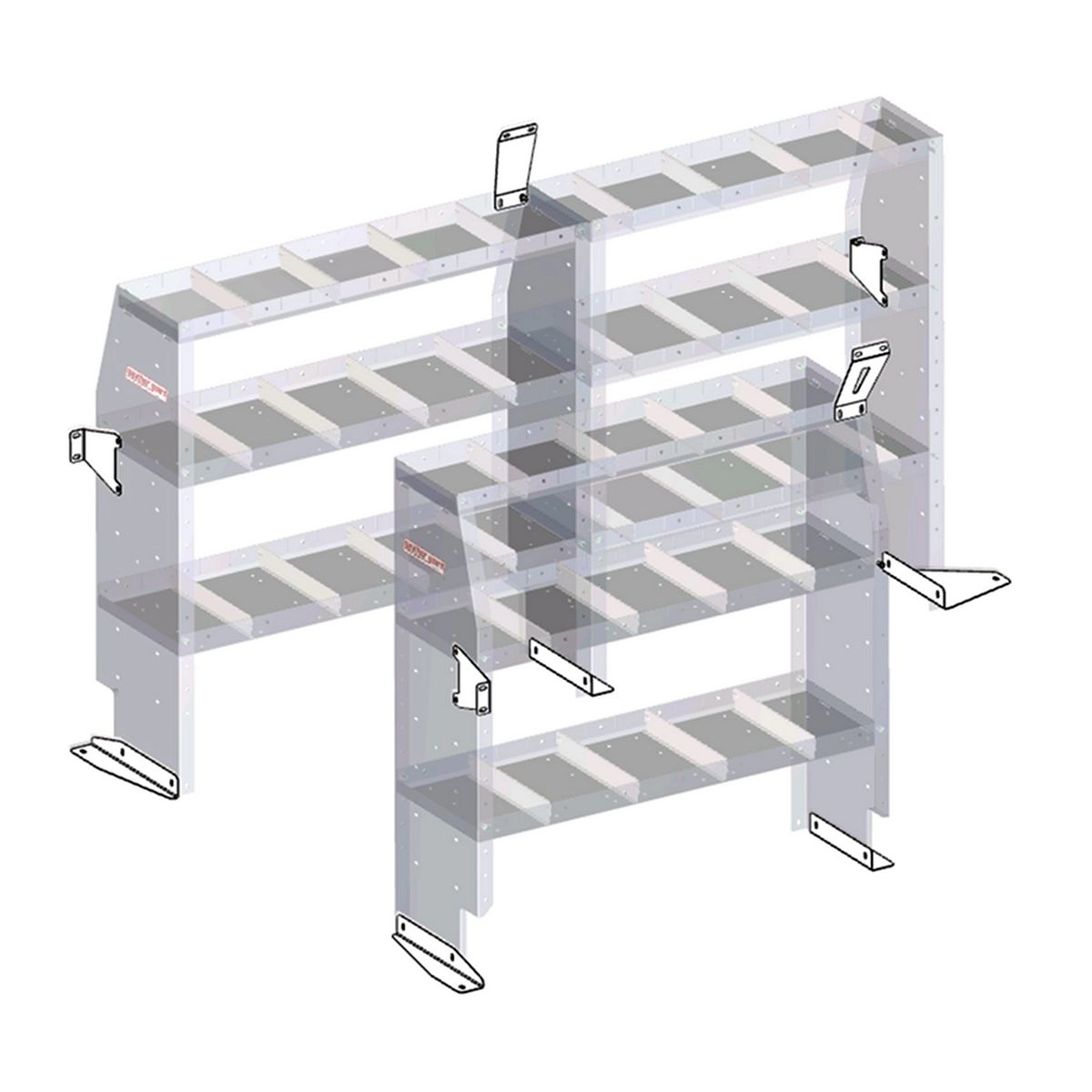 Shelf Unit Mounting Bracket - Mercedes Metris Image