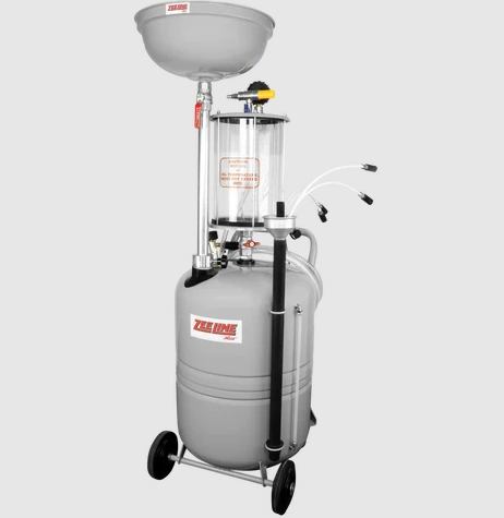21 Gallon Professional Combination Oil Drain and Fluid Evacuator with Measuring Bowl Image