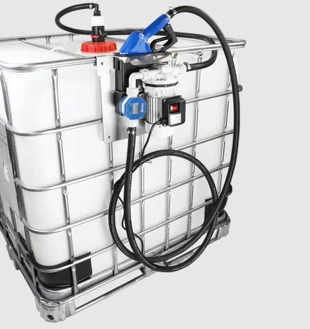 IBC Tote Electric DEF Pump Kit with Stainless Nozzle and Meter