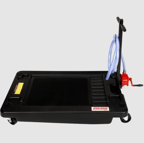 17 Gallon Poly Low-Profile Oil Drain with Manual Evacuation Pump