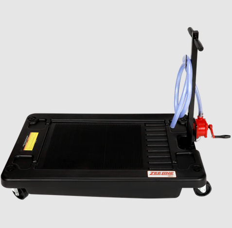 17 Gallon Poly Low-Profile Oil Drain with Manual Evacuation Pump