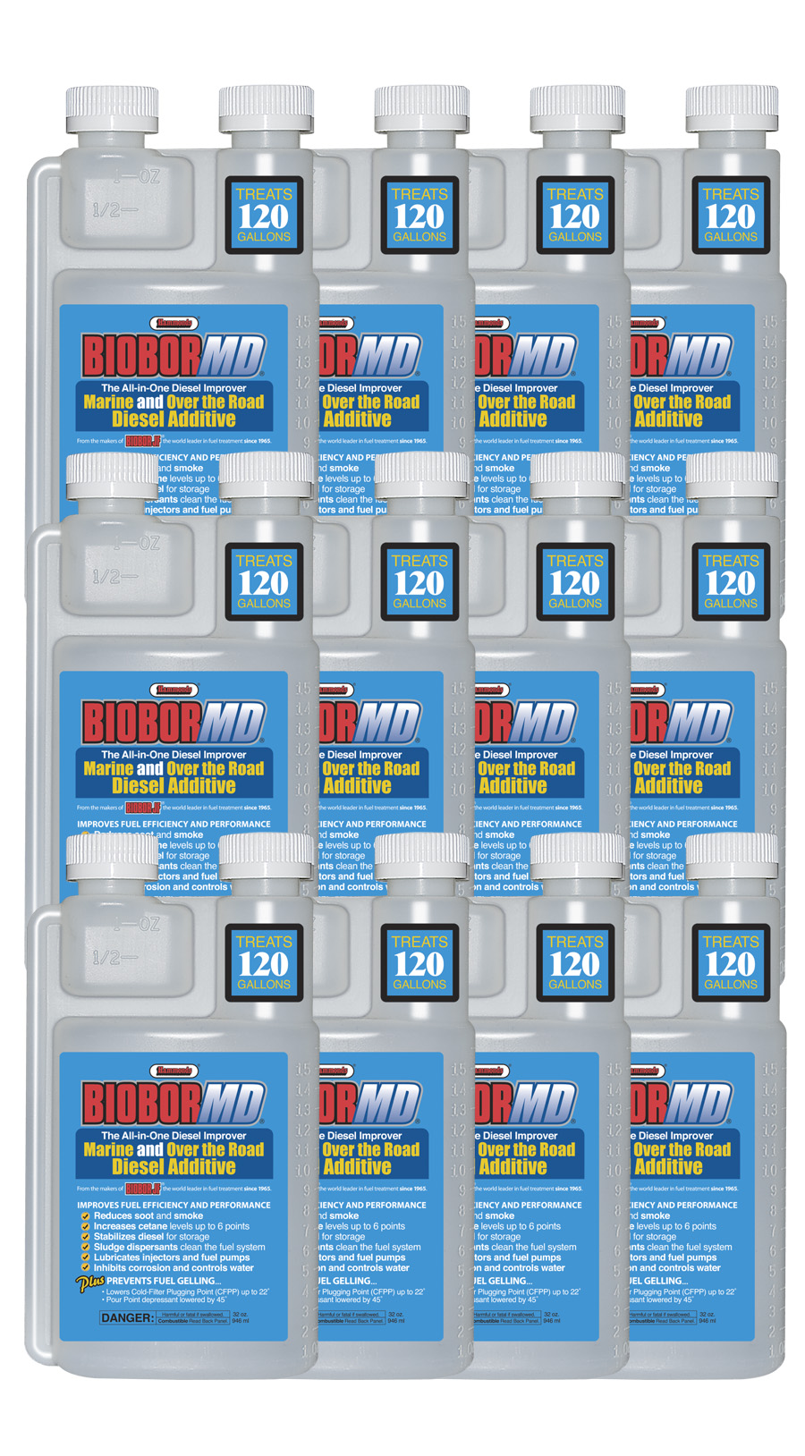 Biobor MD 16 oz. (12 Pack) Diesel Performance and Efficiency Enhancer