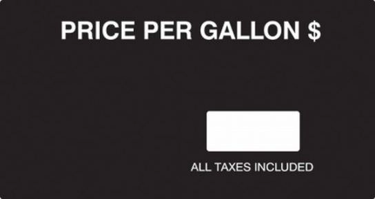 Fits Gilbarco Advantage, Generic Graphic Panel Single Line PPU Overlay (works with  T17635-02) Image