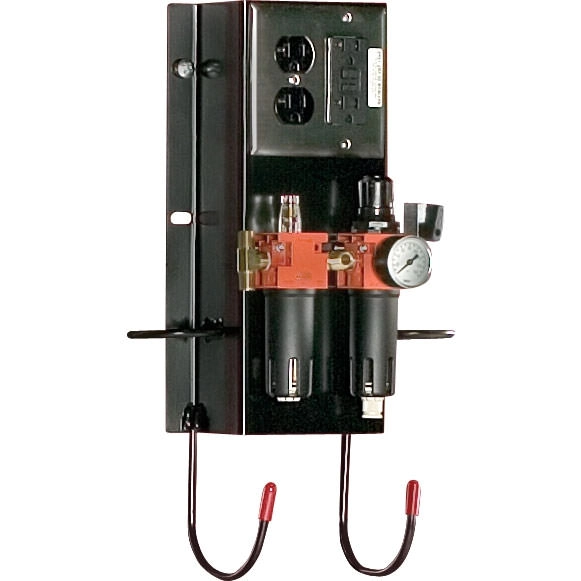 Air and Electric Workstation w/ Filter, Lubricator, and Regulator