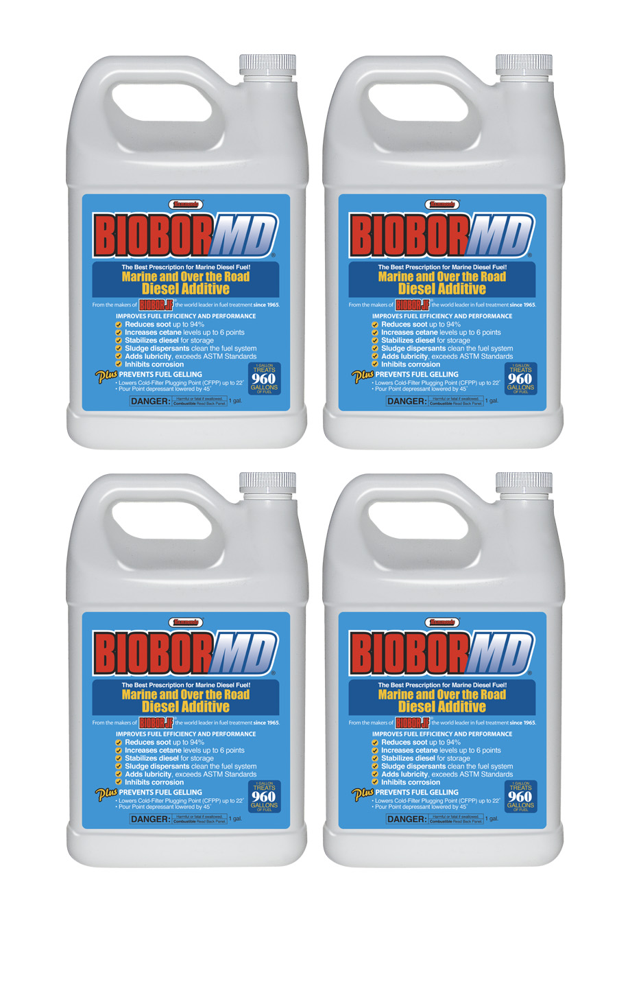 Biobor MD 1 gal.(4 Pack) - Diesel Performance and Efficiency Enhancer Image
