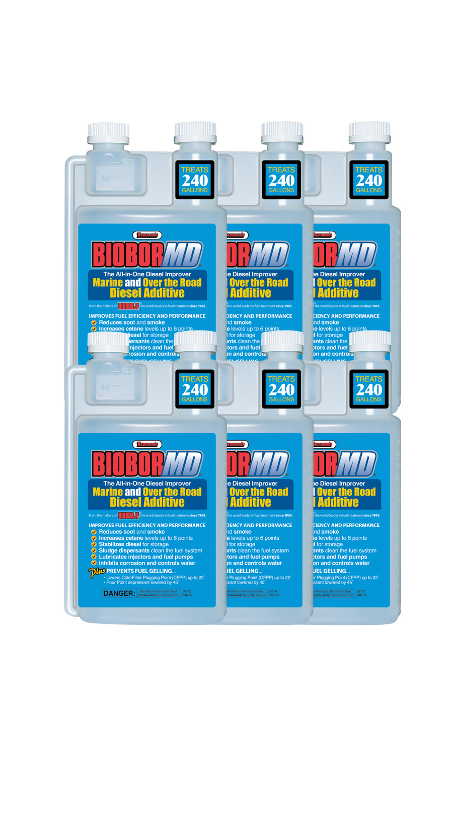 Biobor MD 32 oz. (6 Pack) Diesel Performance and Efficiency Enhancer