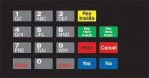 Fits Gilbarco Encore, CRIND Overlay w/ Valero Graphics (works with M00141B002 and M00141B004)
