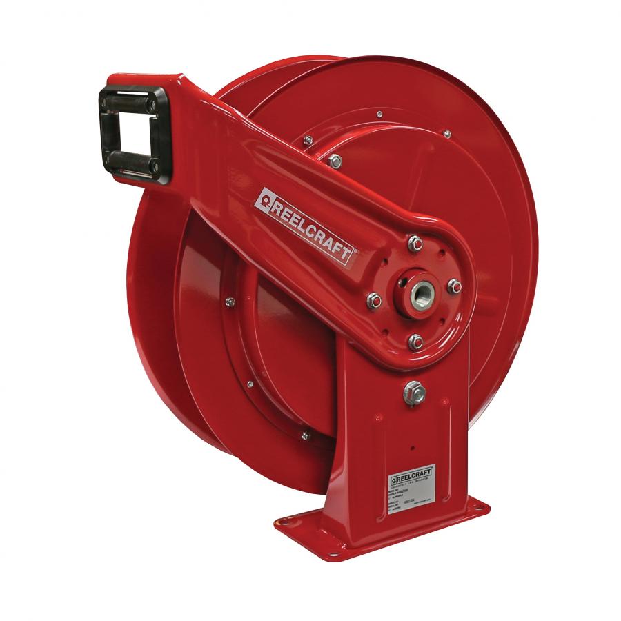 Heavy Duty Spring Rewind Hose Reel for Air, Water, Antifreeze, Coolant, Washer Fluid