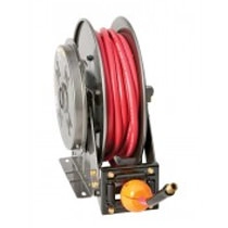Spring Rewind Hose Reel, Top Rewind for Lubrication, Air, Water, Steam, Washdown
