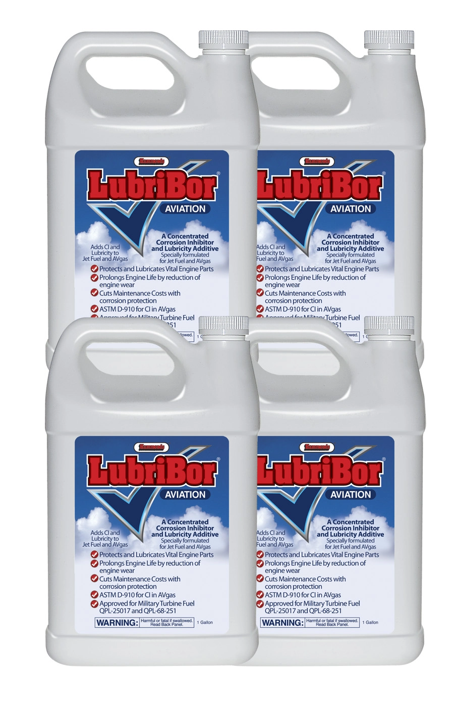 LubriBor 1 gal. (4 Pack) - Corrosion Inhibitor and Lubricity Improver for Aviation Image