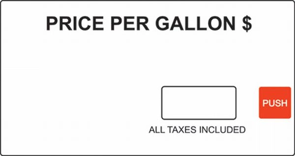 Fits Gilbarco Advantage, Single Level PPU Graphic Overlay w/ Shell graphics Image
