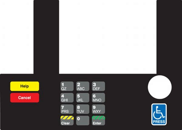 Fits Gilbarco Advantage, Info Screen Overlay (works with T19525-03 and K94396-02)