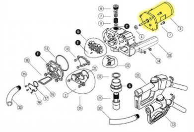 [3] 120 Volt AC Motor (Replaces Part# 119008-51)