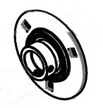 Bearing, Flange, 1-1/4 in., Complete