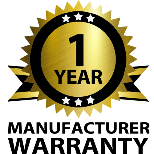 One Year Manufacturer Warranty