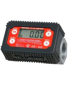 Nikel Plated 1 in. BSPP In-Line Digital Turbine Meter Image