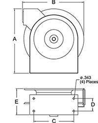 Reelcraft - 7900 OLP - Premium Duty Spring Rewind Air and Water Hose Reel