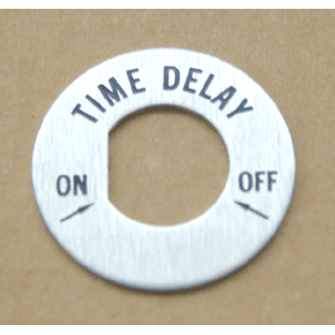 Plate Kit- Time Delay- On/Off