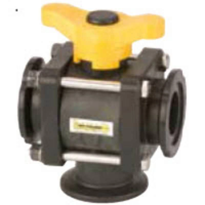 2 in. 3-Way Bottom Load Manifold Flanged Valve Image