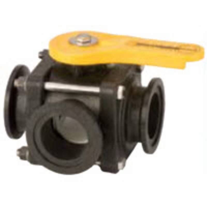 2 in. 3-Way Side Load Full Port Manifold Flanged Valve Image