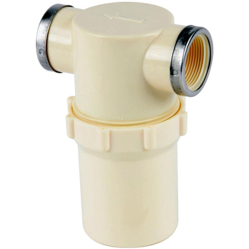 White Bowl, 20 Mesh Screen, Viton Gasket Nylon Line Strainer Image