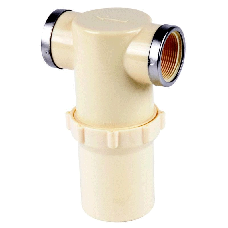 White Bowl, 20 Mesh Screen, Viton Gasket Nylon Line Strainer Image